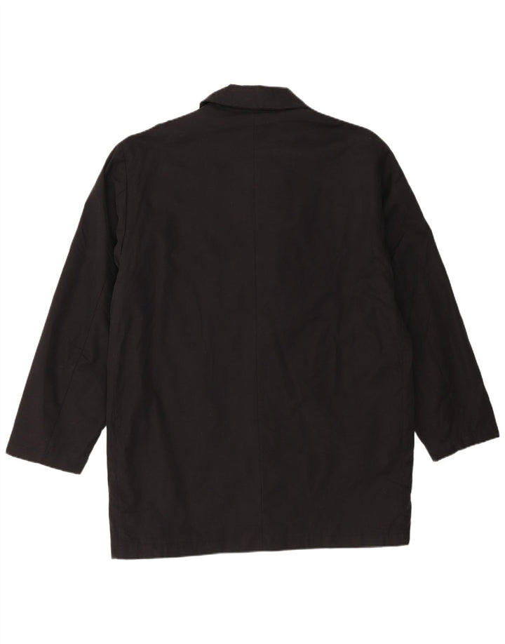 Eddie Bauer Herren Loose Fit Mantel UK 38 Mittelschwarze Baumwolle