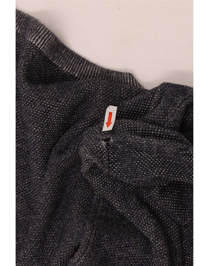 J. Crew Herren-Pullover mit U-Boot-Ausschnitt, Größe S, marineblaue Baumwolle
