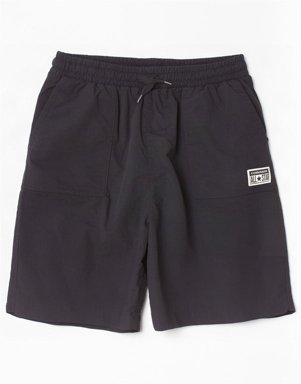 Converse Sportshorts für Jungen, 13–14 Jahre, XL, schwarzes Polyester