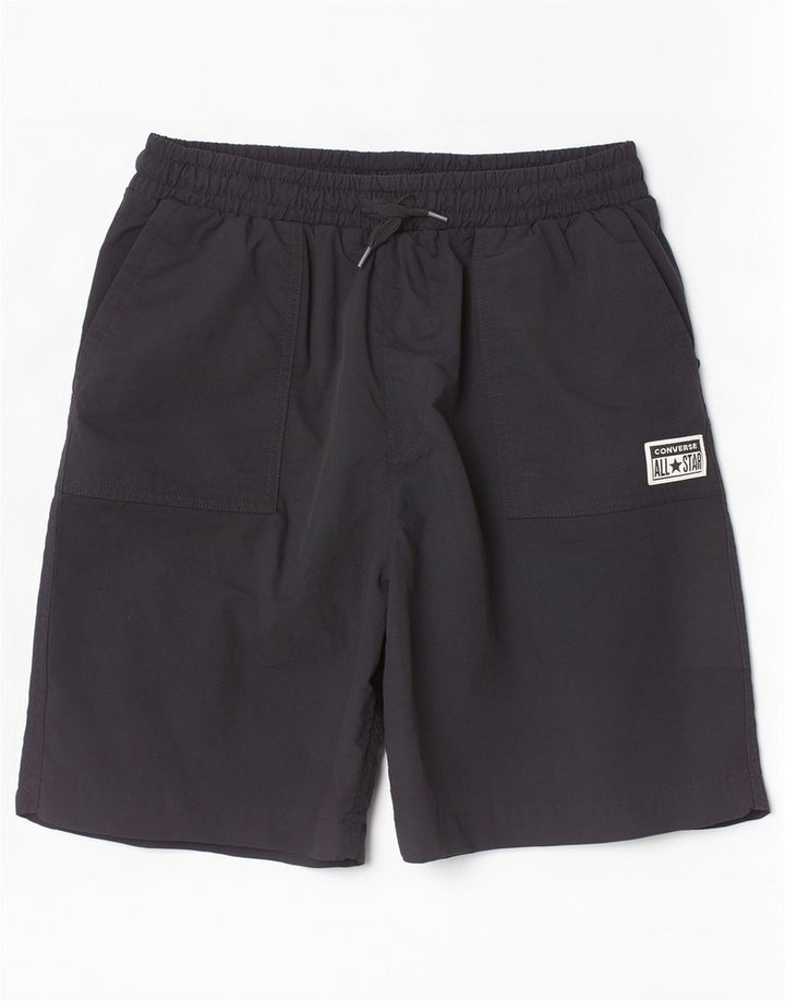 Converse Sportshorts für Jungen, 13–14 Jahre, XL, schwarzes Polyester