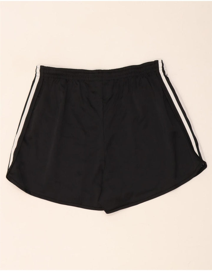 ADIDAS Damen Sportshorts UK 16/18 Large Schwarz Polyester