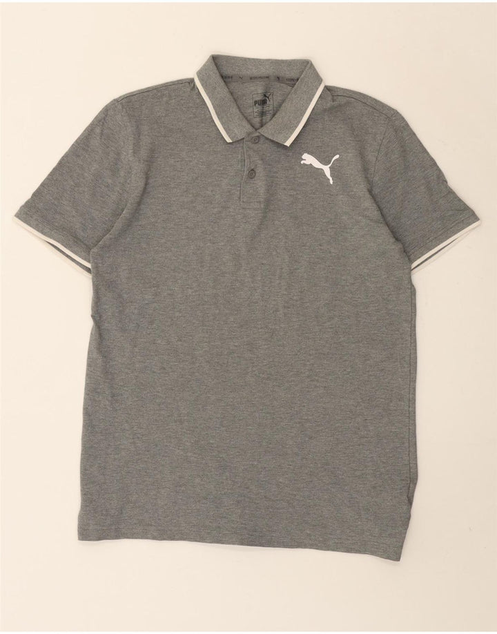 Puma Herren Poloshirt mittelgraue Baumwolle