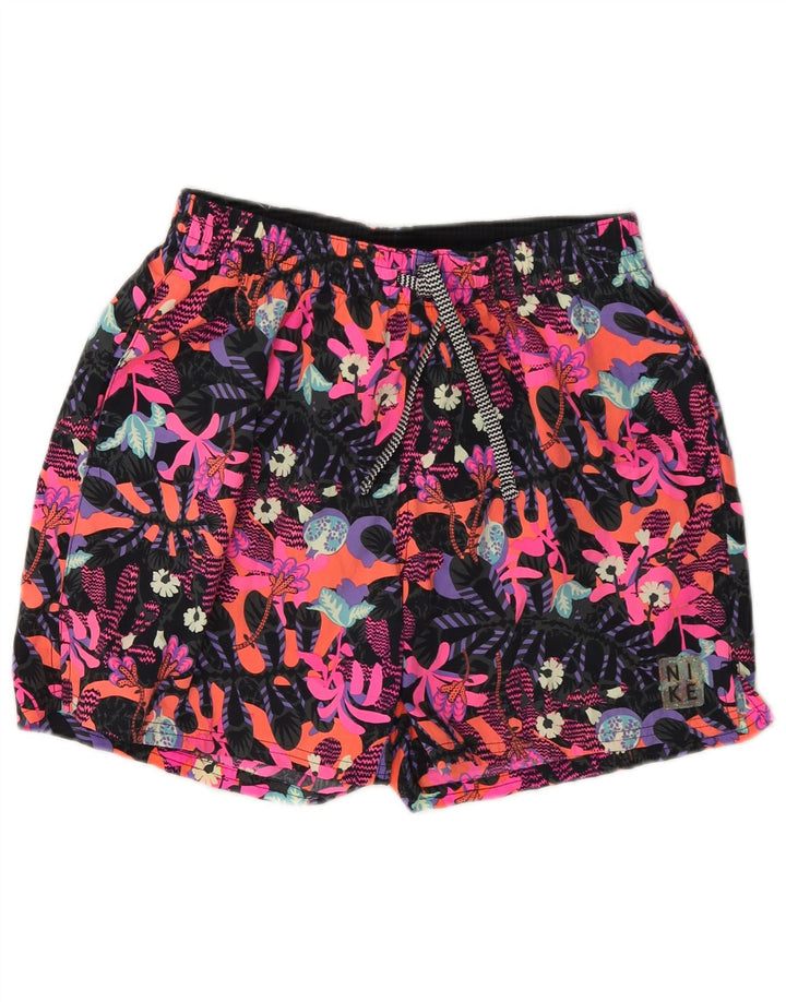 Nike Herren-Sportshorts, mittelgroß, mehrfarbig, geblümt, Polyamid