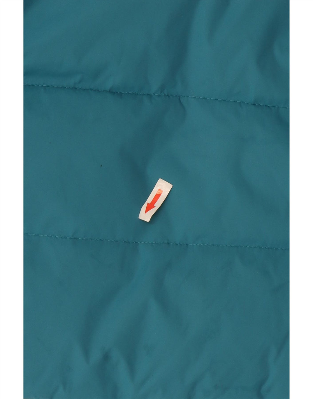 Benetton Wendbare wattierte Jacke mit Kapuze für Mädchen, 7–8 Jahre, Mittelblau