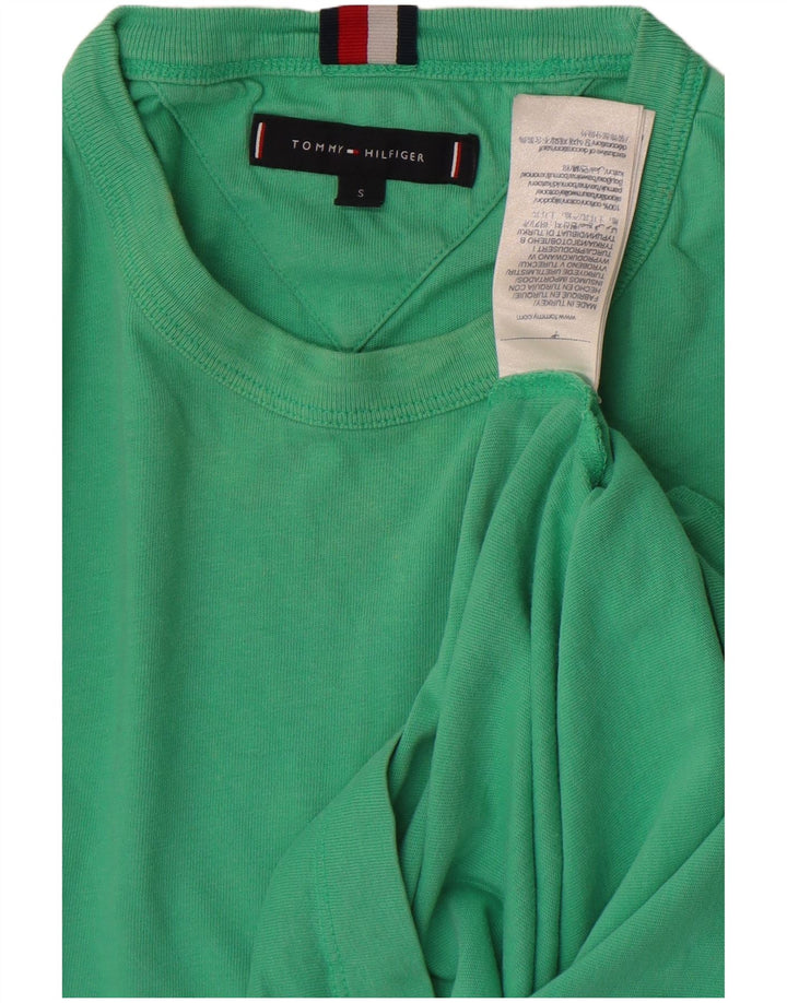 Tommy Hilfiger Herren T-Shirt Top Small Grün Baumwolle