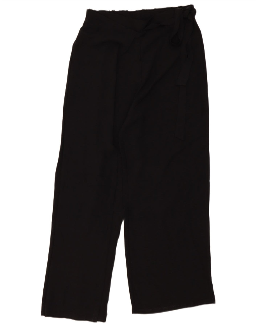 Zara Damen-Freizeithose mit weitem Bein, Größe L, W30, L30, Schwarz, Polyester