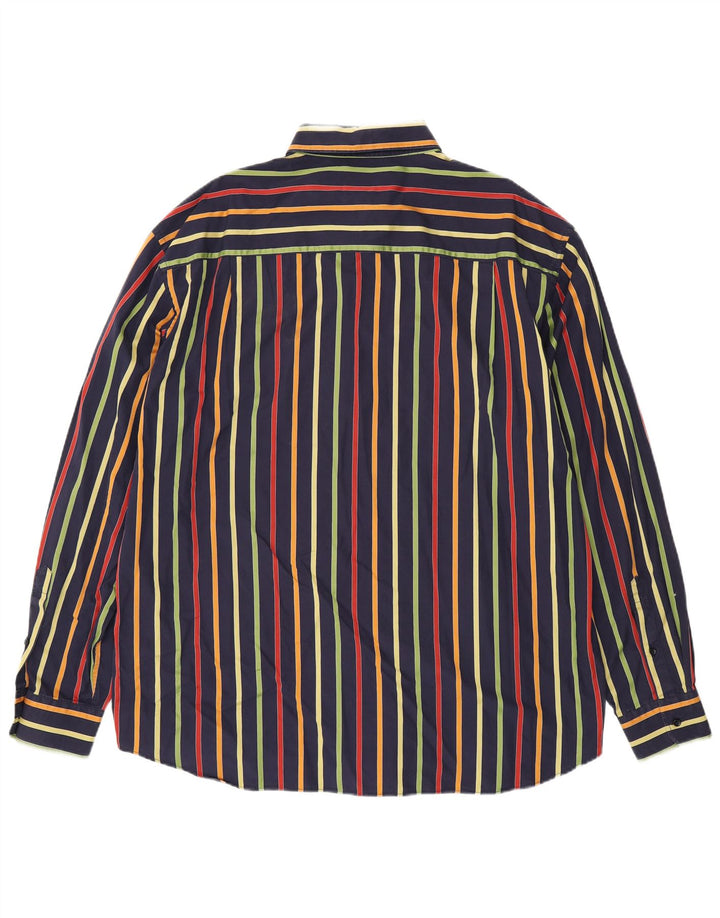 PAUL & SHARK Herren Yachting Hemd Größe 46 2XL Marineblau gestreift