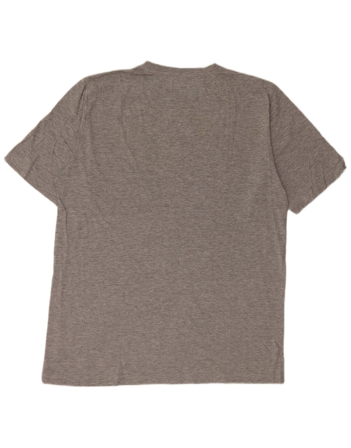 Kappa Herren Grafik T-Shirt Top XL Grau Baumwolle
