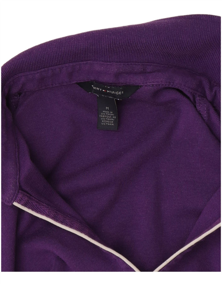 Tommy Hilfiger Damen Poloshirt UK 12 Medium Lila