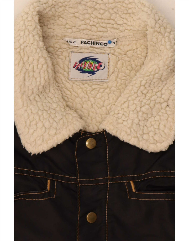 C&A Sherpa-Weste für Jungen, 11–12 Jahre, schwarzes Nylon