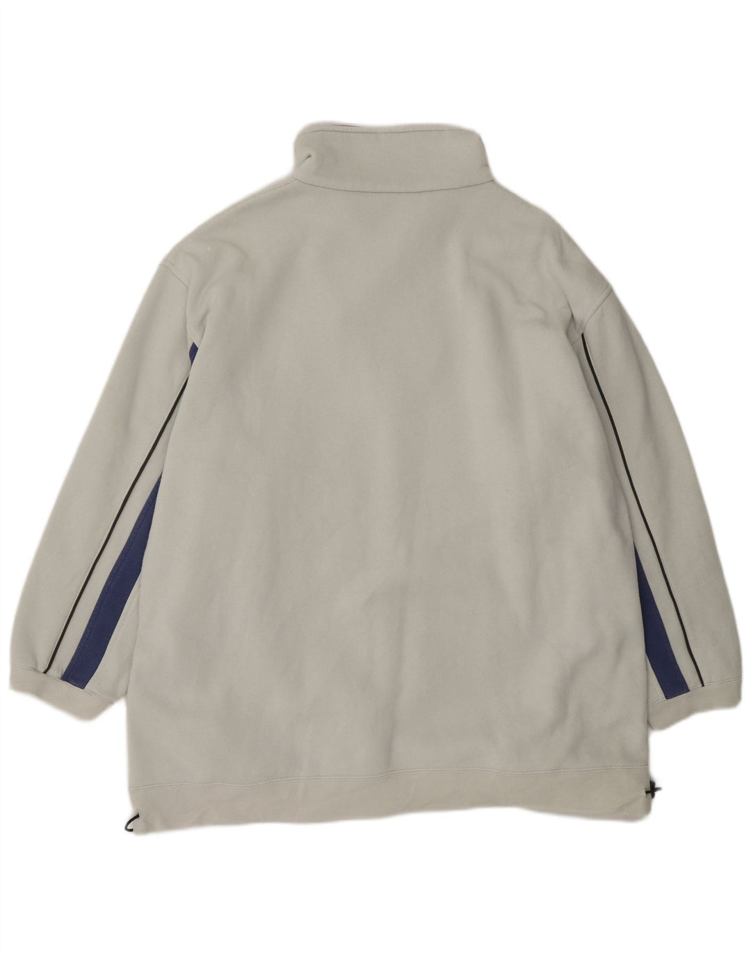 Kappa Herren-Sweatshirt mit Reißverschluss am Hals, XL, aus weißer Baumwolle