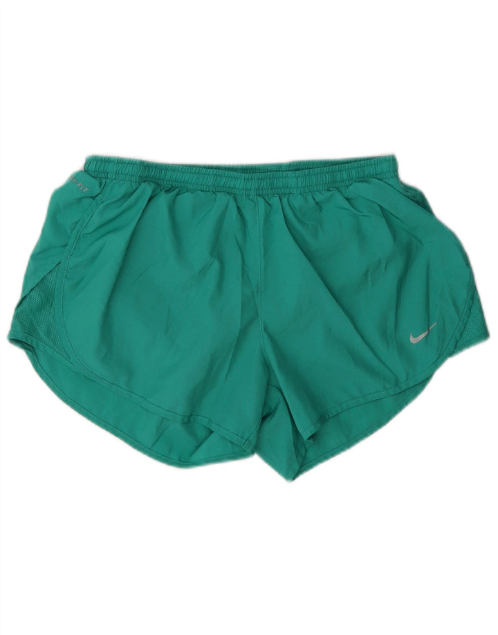Nike Damen Dri Fit Sport Shorts UK 12 Mittelgrün