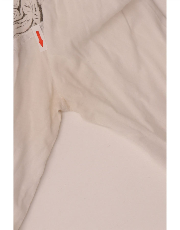 Borgofiori Damen 3/4-Ärmel-Hemdbluse IT 48 XL Weiß Patchwork