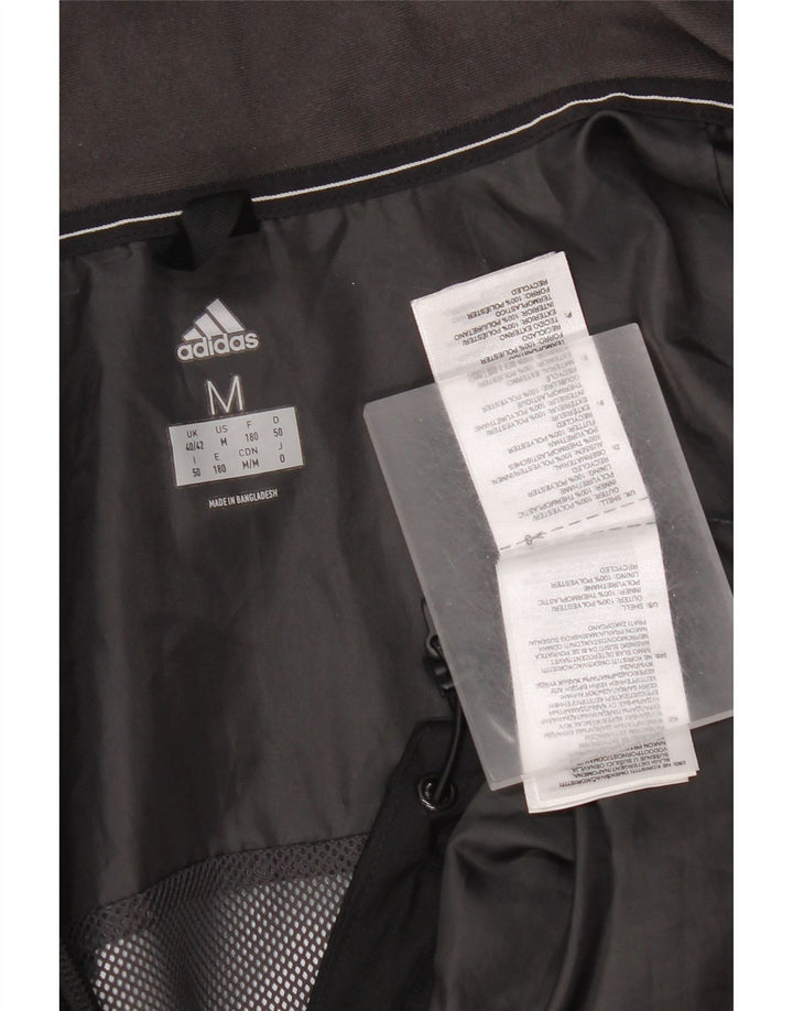 Adidas Herren Clima Proof Regenjacke mit Kapuze UK 40/42 Mittelschwarzes Polyester