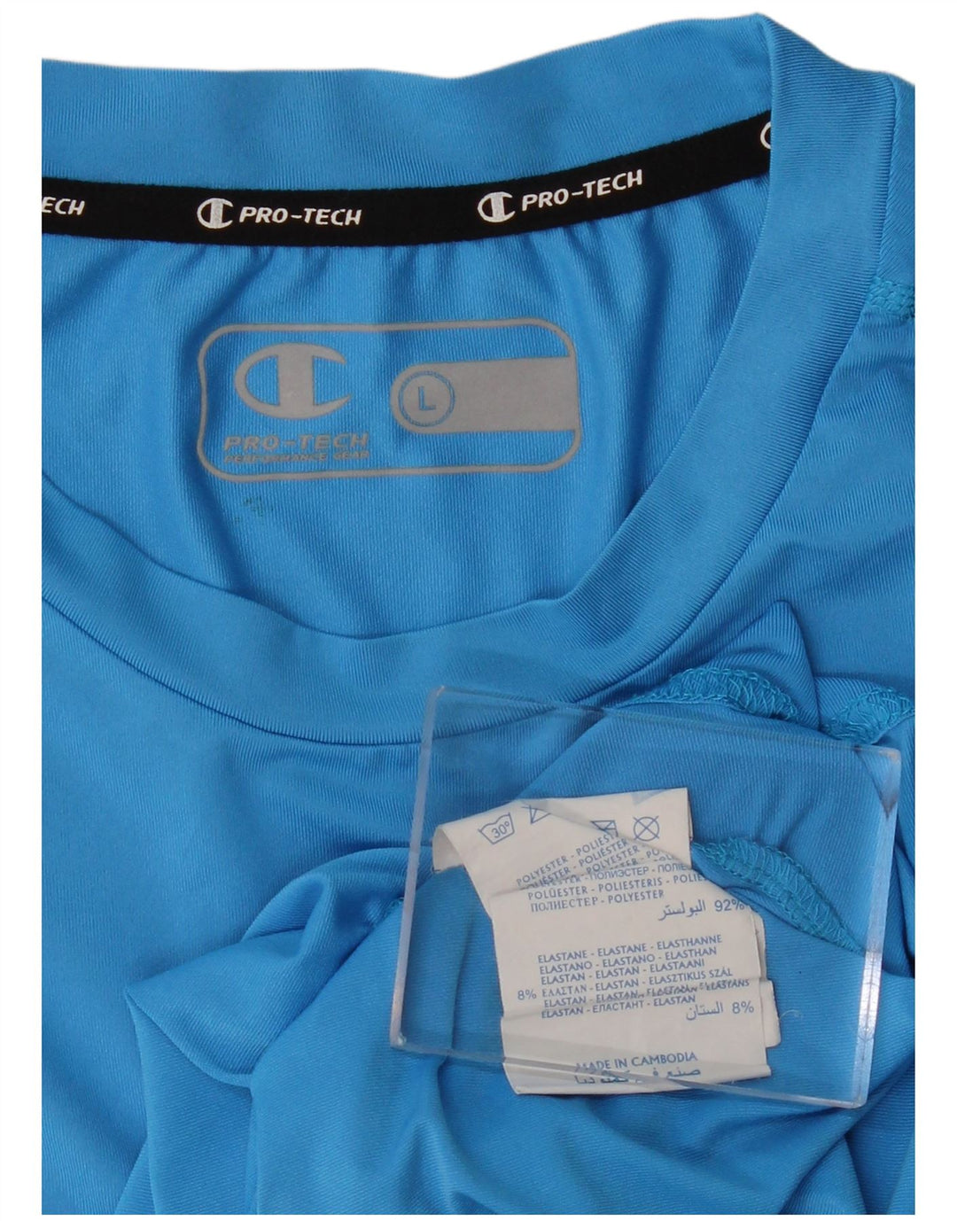 CHAMPION Herren-Top mit Grafik, groß, blau, Polyester