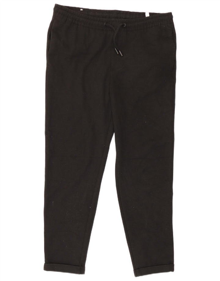 Zara Herren-Hose, mittelgroß, W31, L26, Schwarz, Polyester
