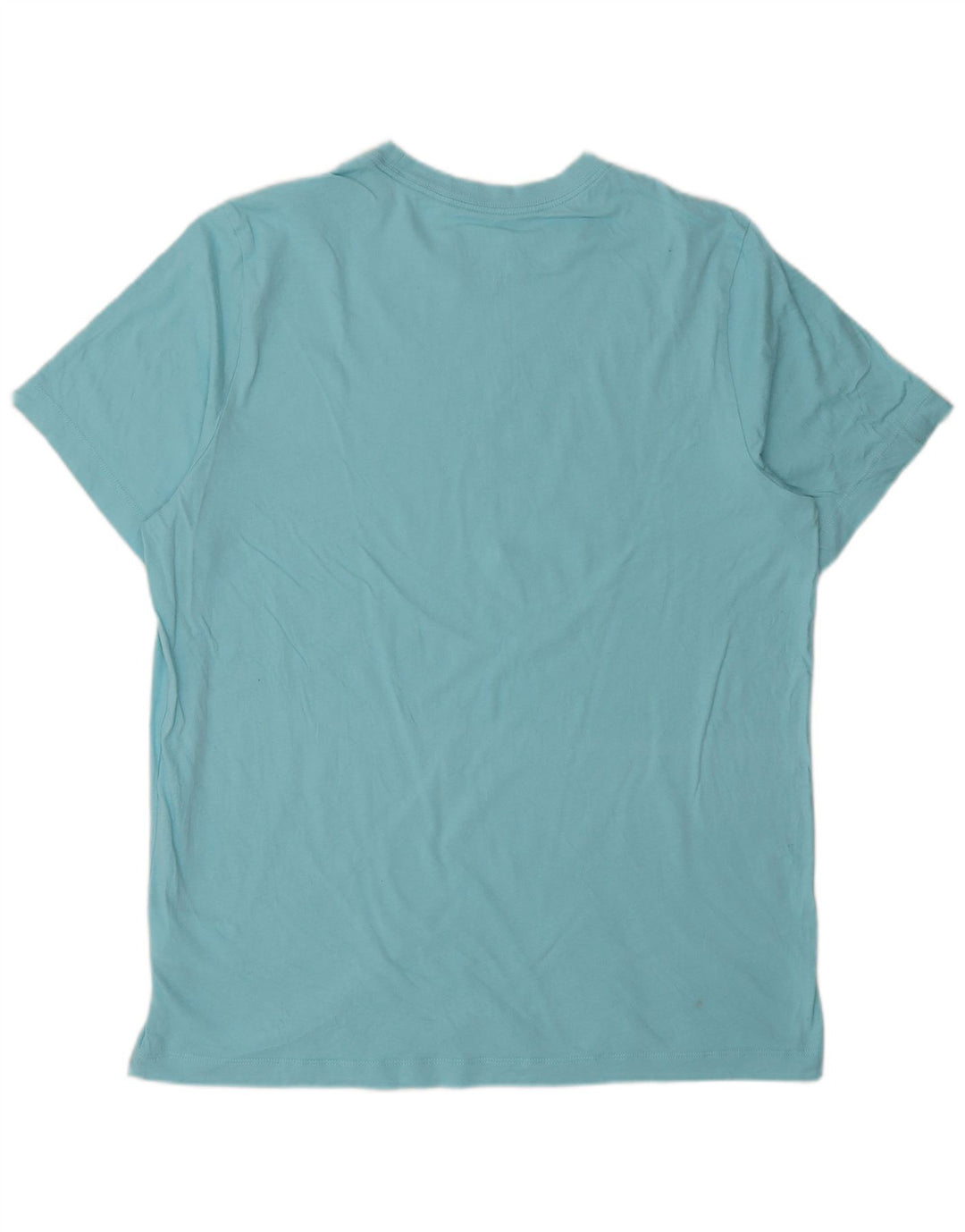 Nike Herren T-Shirt Top Large Blau Baumwolle