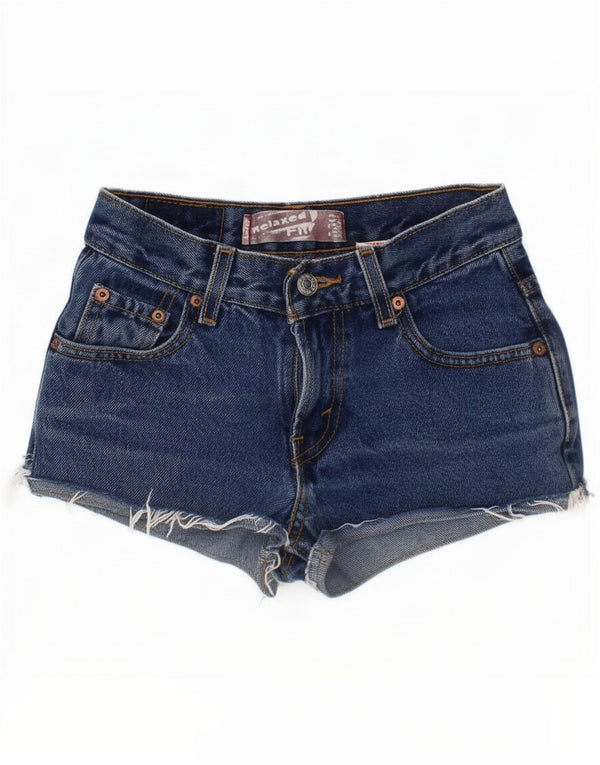 Levi's Mädchen 550 Jeansshorts, 8–9 Jahre, W24, blaue Baumwolle