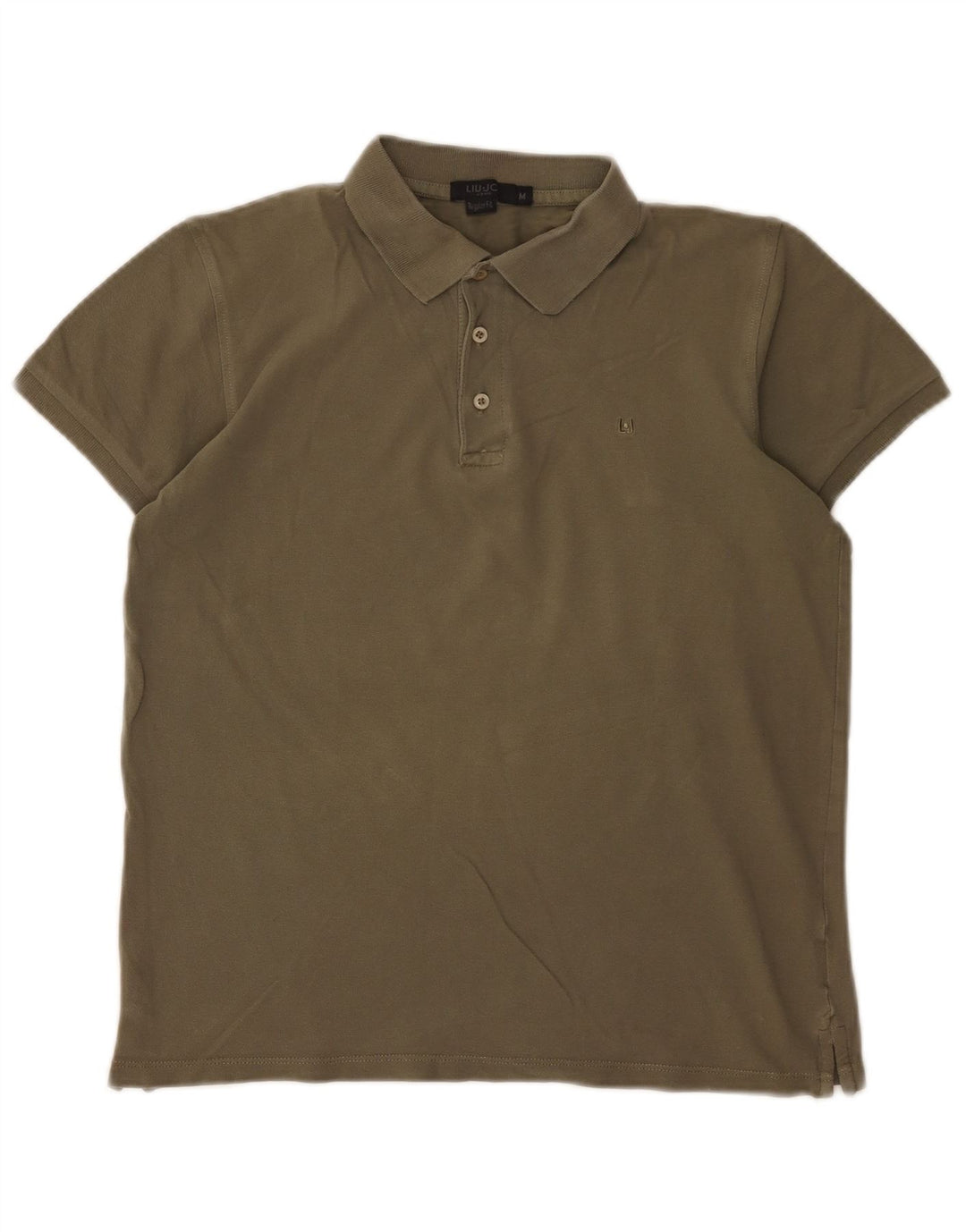 Liu Jo Herren-Poloshirt aus mittelgrüner Baumwolle