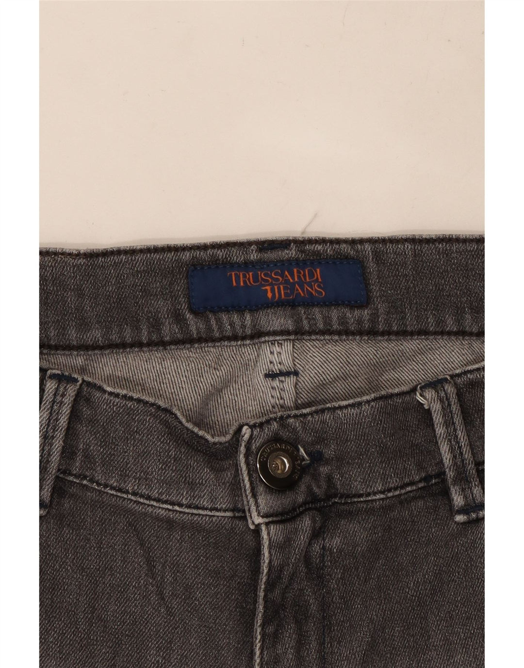 TRUSSARDI Herren Straight Jeans W30 L27 Grau