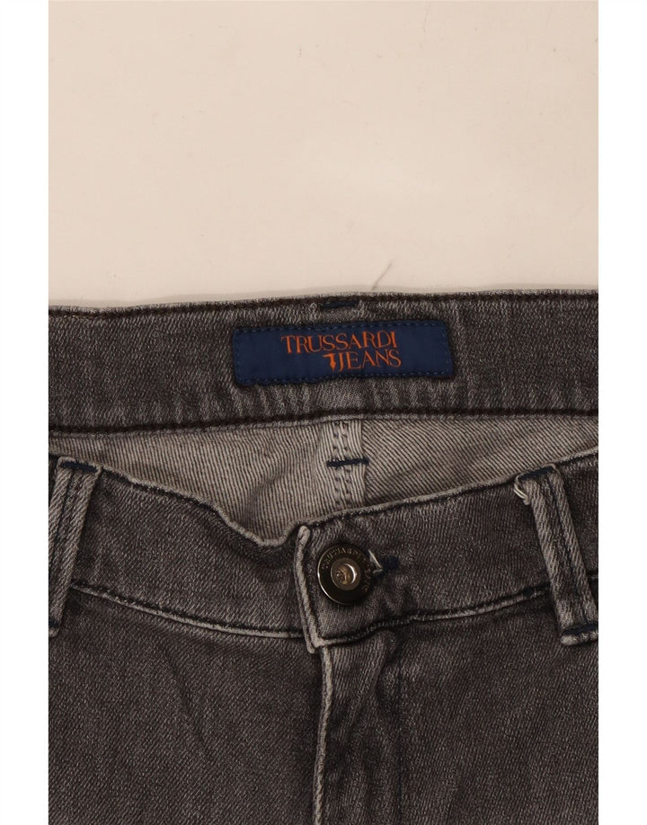 TRUSSARDI Herren Straight Jeans W30 L27 Grau