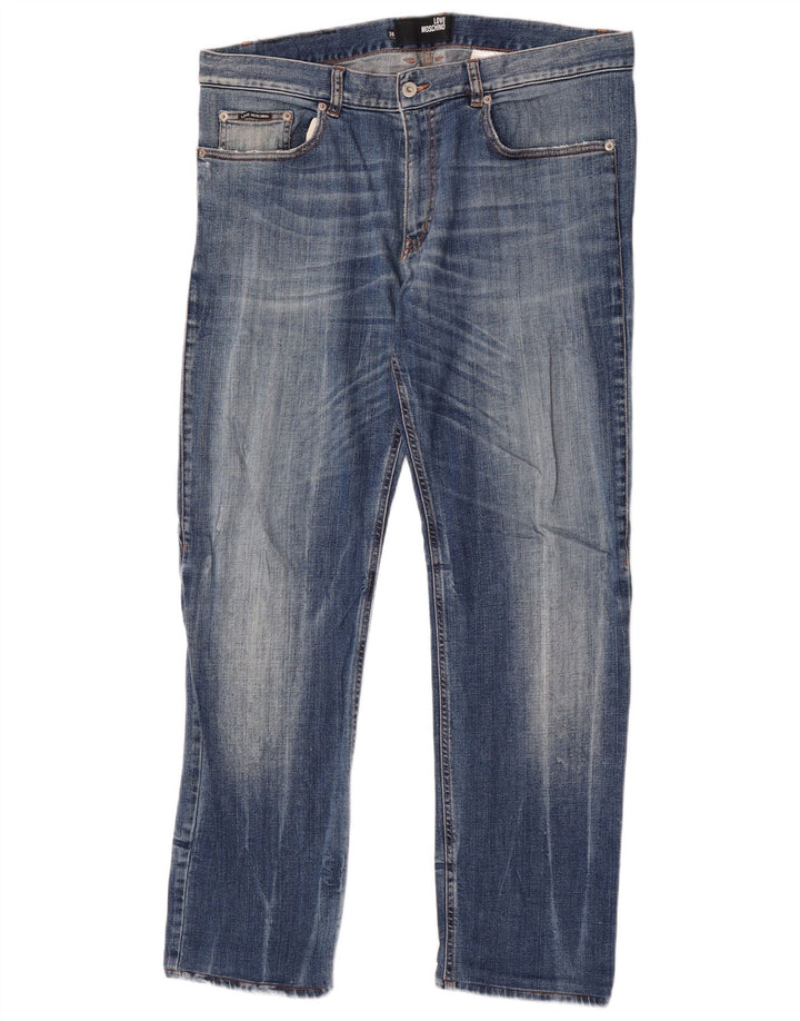 Moschino Herren Slim Jeans W38 L32 Blue Cotton Classic