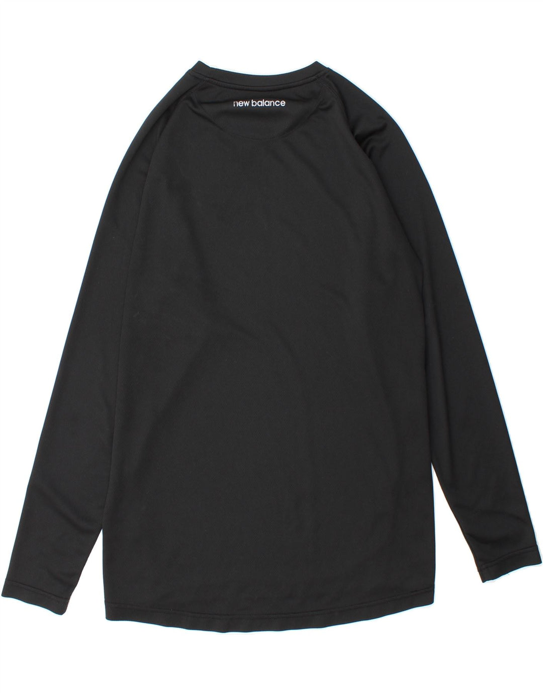 NEW BALANCE Mens Graphic Top Long Sleeve Small Black Polyester Vintage New Balance and Second-Hand New Balance from Messina Hembry 