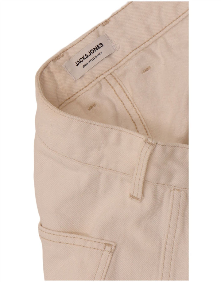 Jack & Jones Herren Cargo Straight Jeans W34 L30 Weiß