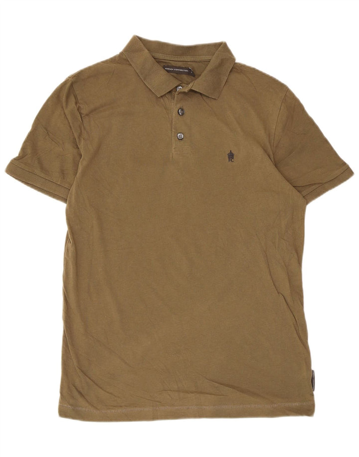 French Connection Herren wattierte Jacke, Größe S, Khaki, Baumwolle
