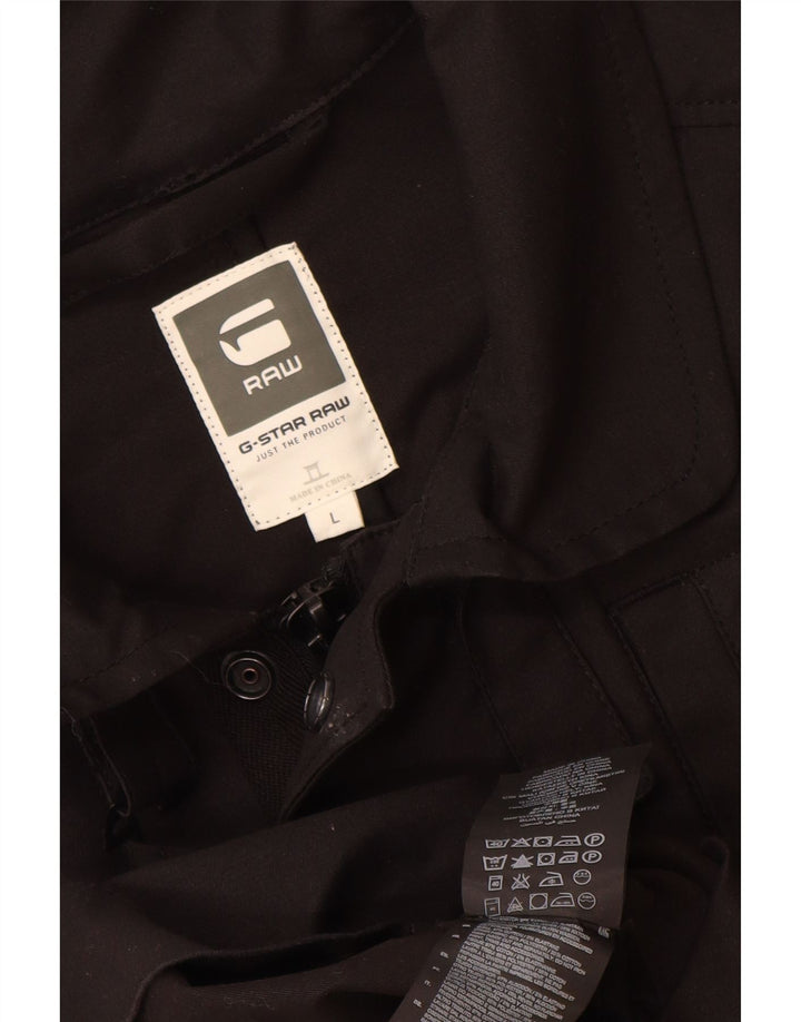 G-Star Herren Utility Jacke UK 40 Large Schwarz Baumwolle