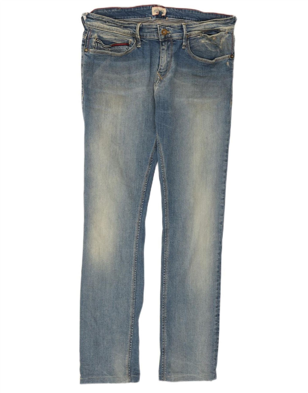 Tommy Hilfiger Damen Slim Jeans W33 L29 Blaue Baumwolle