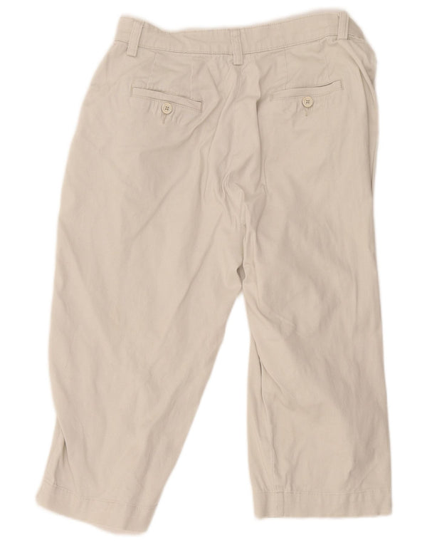 Gerade Capri-Hose für Damen von Lee, US 10, Größe L, W32, L19, Beige, Baumwolle