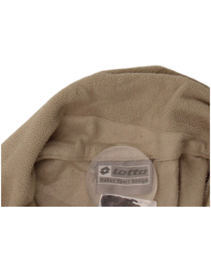 LOTTO Herren-Fleecepullover mit Reißverschluss am Hals, Mittelbeige