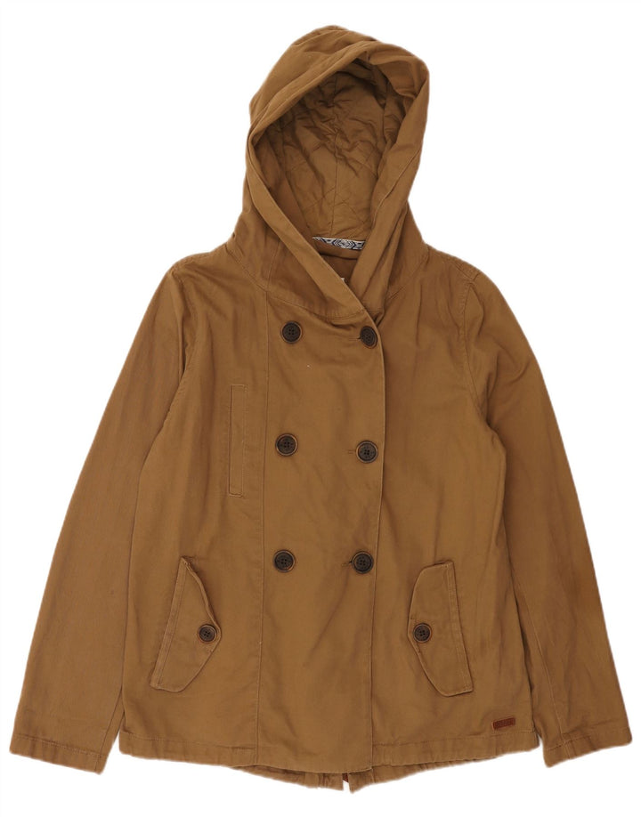Roxy Damen-Bomberjacke mit Kapuze, übergroß, Größe UK 6, XS, braun, Baumwolle