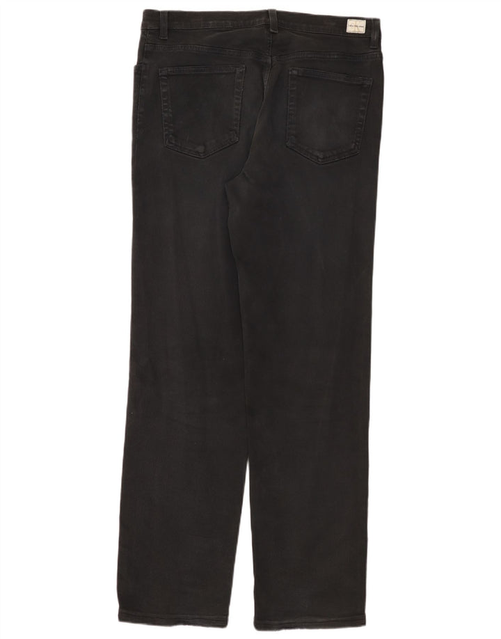 Calvin Klein Jeans Damen Straight Jeans W34 L31 Schwarze Baumwolle