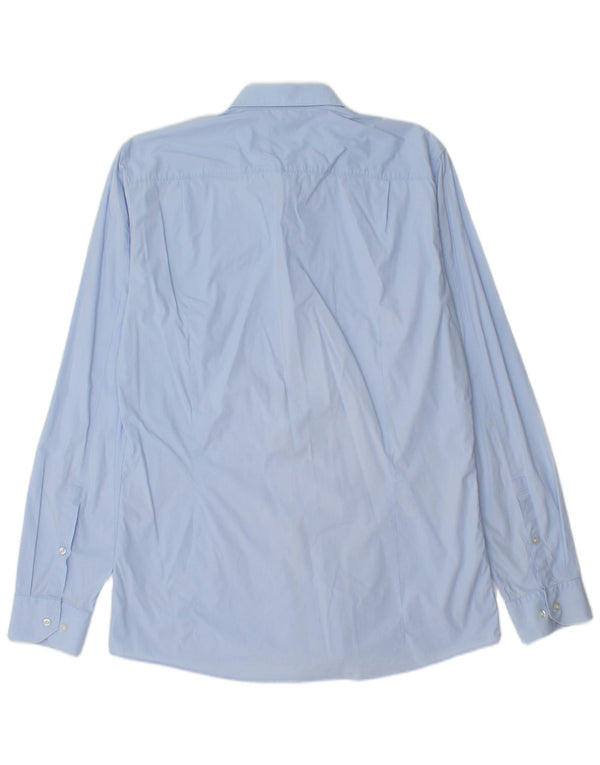 Hugo Boss Herren Slim Fit Hemd XL Blau Baumwolle