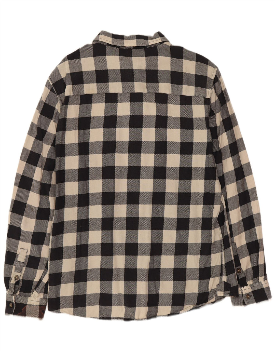 WRANGLER Slim Flanellhemd für Herren, XL, schwarz, Gingham-Baumwolle