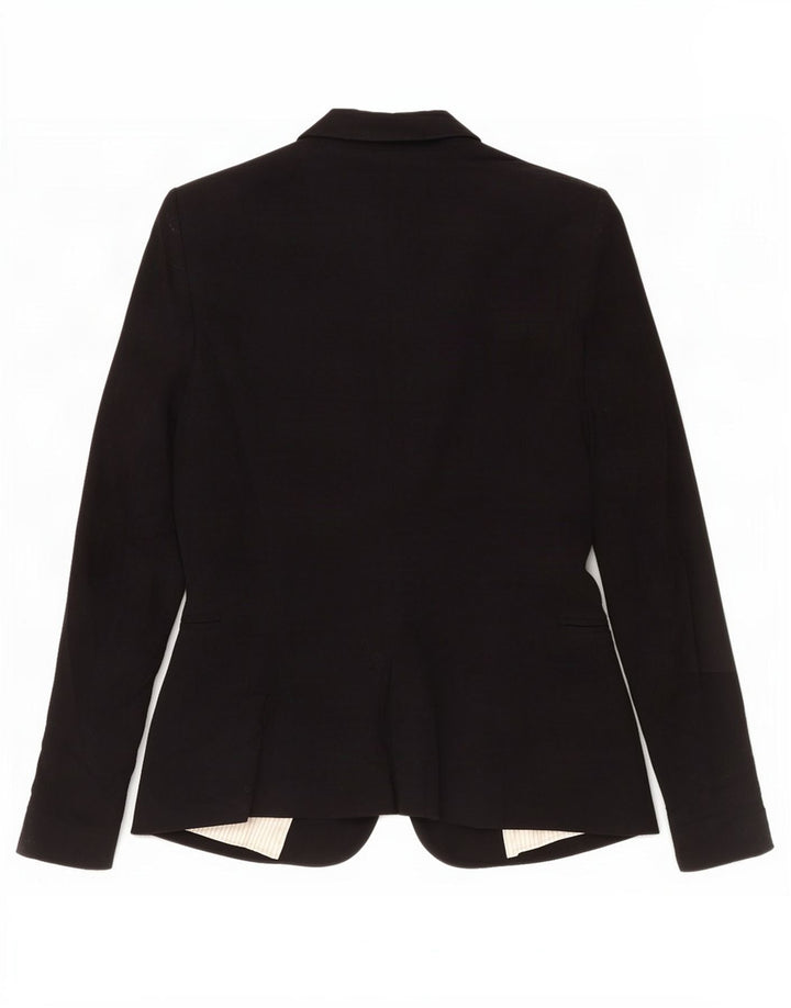 Zara Damen-Blazer mit 1 Knopf, Gr. 8, Schwarz, Acetat