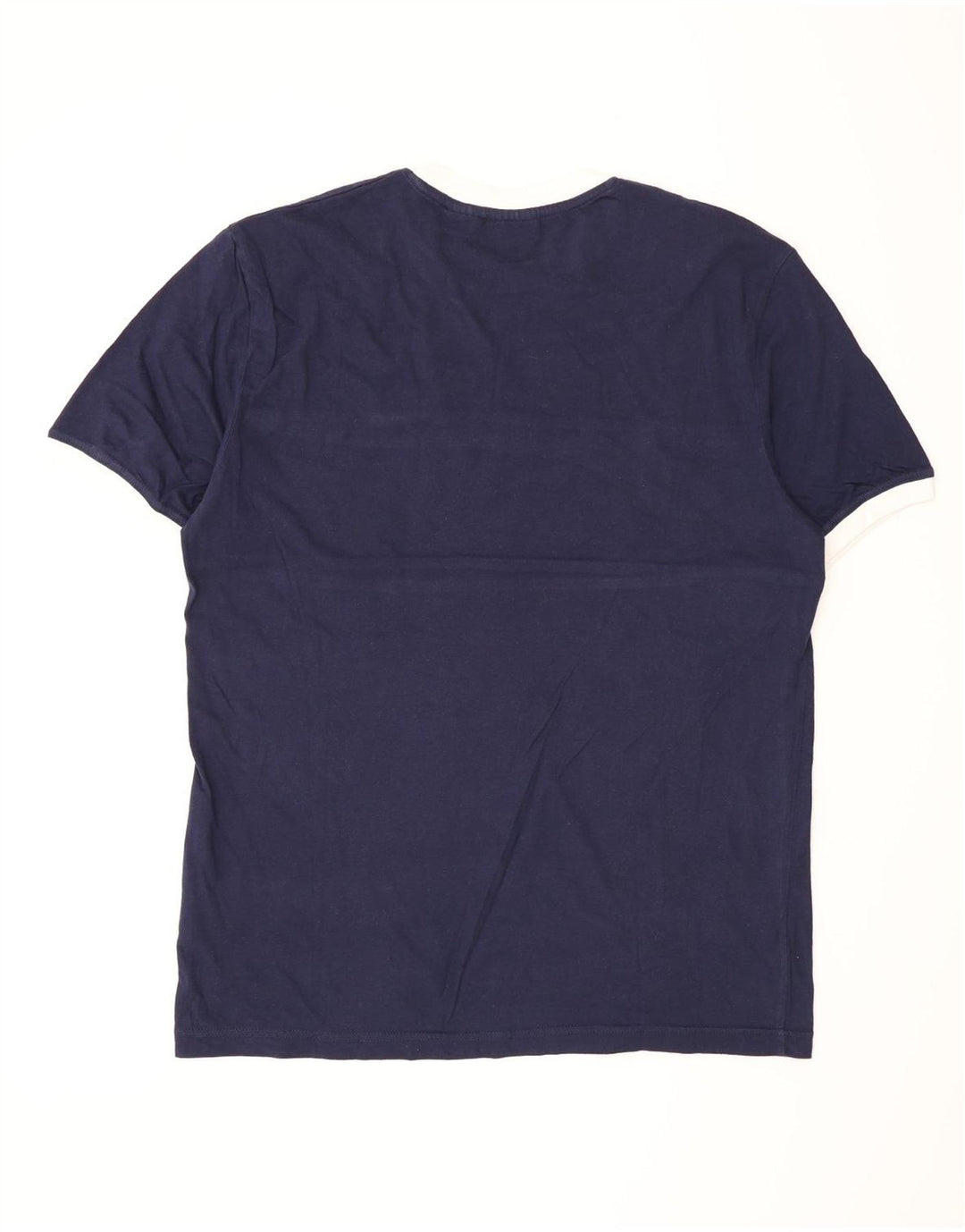 Fila Herren-T-Shirt-Oberteil, groß, marineblau, gestreift, Baumwolle