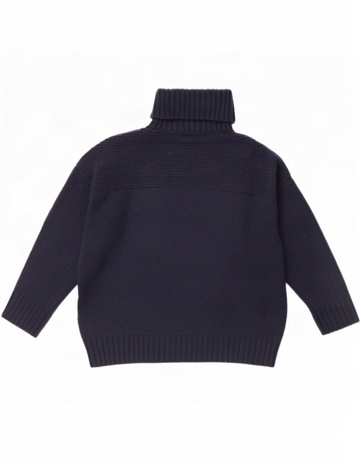Joules Damen-Pullover mit Rollkragen, UK 12, mittelmarineblaue Wolle