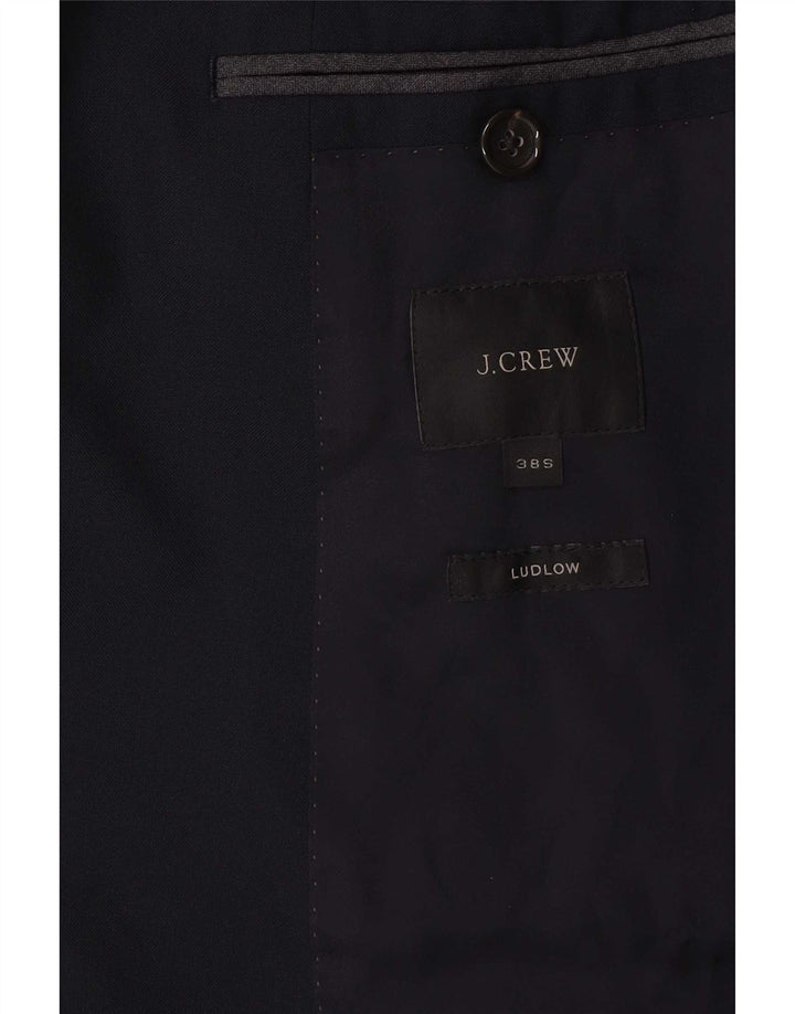 J. Crew Herren Ludlow 2-Knopf-Blazerjacke UK 38 Mittelmarineblaues Nylon