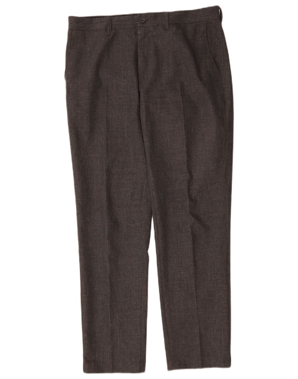 Marks & Spencer Slim-Anzughose für Herren, W34, L31, grau, Polyester