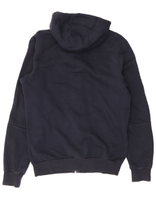 Adidas Herren-Kapuzenpullover mit Reißverschluss, mittlere marineblaue Baumwolle