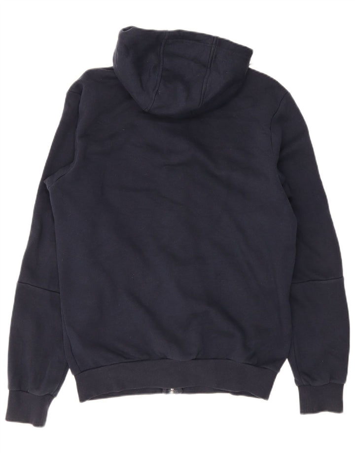 Adidas Herren-Kapuzenpullover mit Reißverschluss, mittlere marineblaue Baumwolle