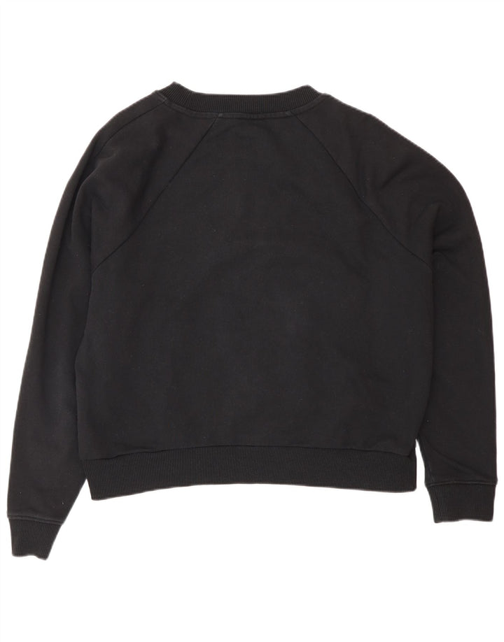 Vans Damen-Sweatshirt mit Grafik-Übergröße, Größe M, Schwarz, Baumwolle, UK 14