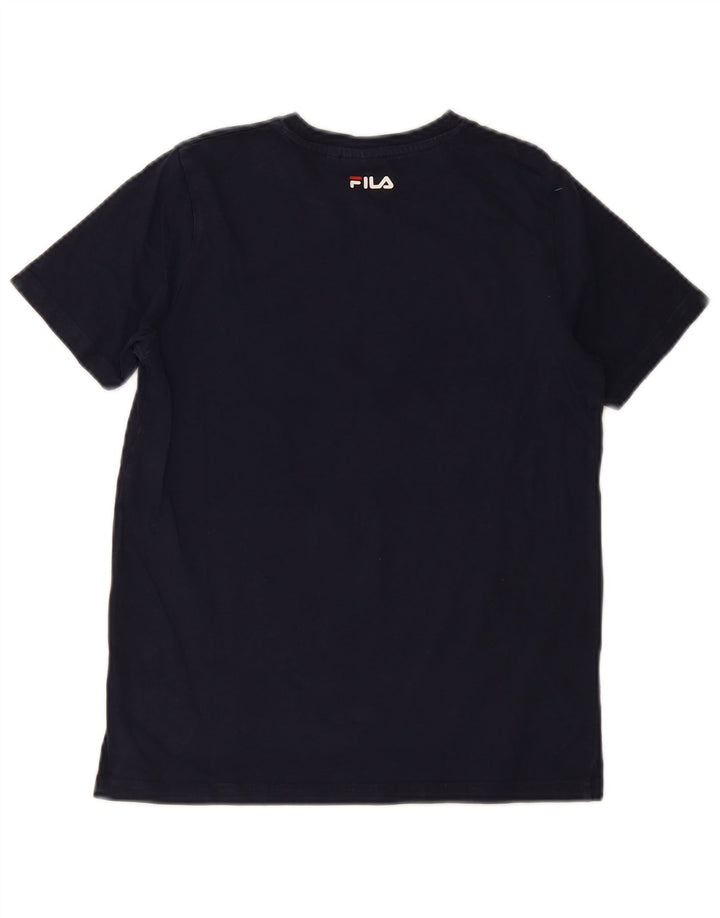 Fila T-Shirt mit Grafik für Jungen, 11–12 Jahre, Marineblau