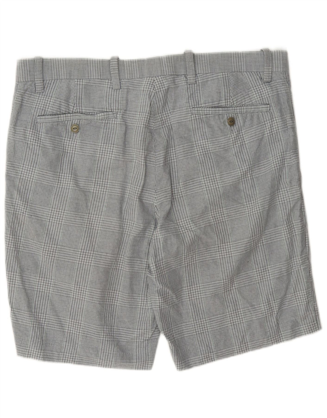 Dockers Herren-Chinoshorts W38 XL grau karierte Baumwolle