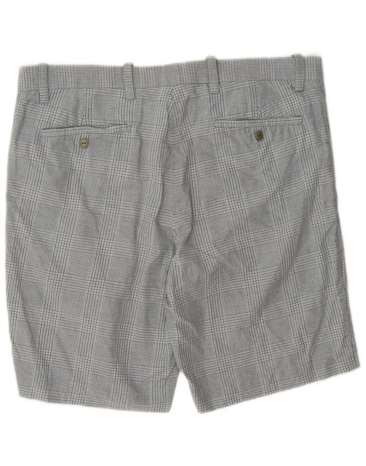 Dockers Herren-Chinoshorts W38 XL grau karierte Baumwolle