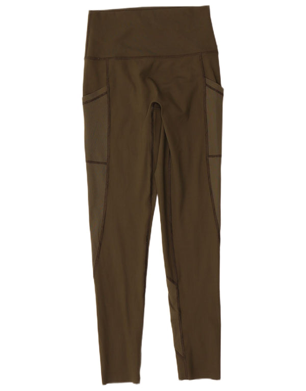 Aerie Damen-Leggings mit hoher Taille, UK 14, Medium Khaki, Nylon