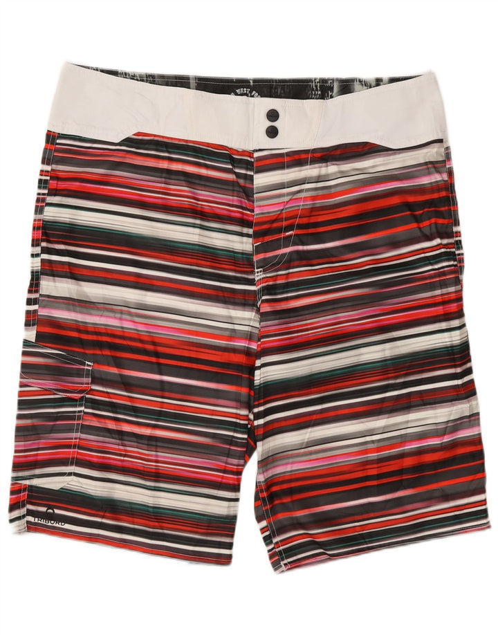 TRIBORD Herren Cargo Badeshorts EU 46 Klein Mehrfarbig gestreift
